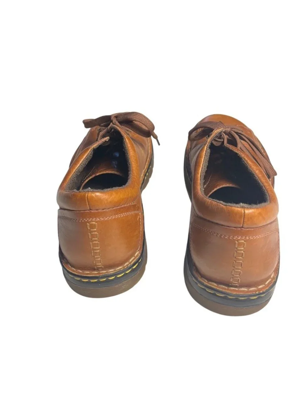 Dr. Martens Chunky Derby Oxford Shoes 12598 Brown Leather Lace-Up 13 VTG  Y2K